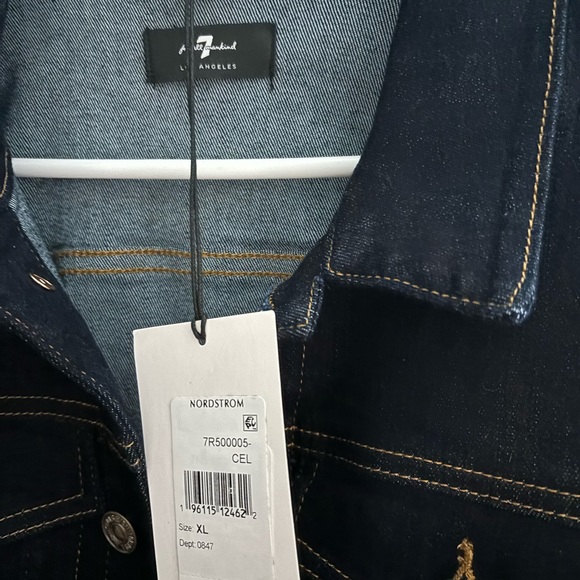 NWT 7 for all Mankind women’s Jean jacket - Picture 5 of 8